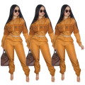 Superstarer Wholesale Autumn Yoga Wear Women Fall Clothing Long Sleeve Outfit Yoga Stacked Sets 2 Piece